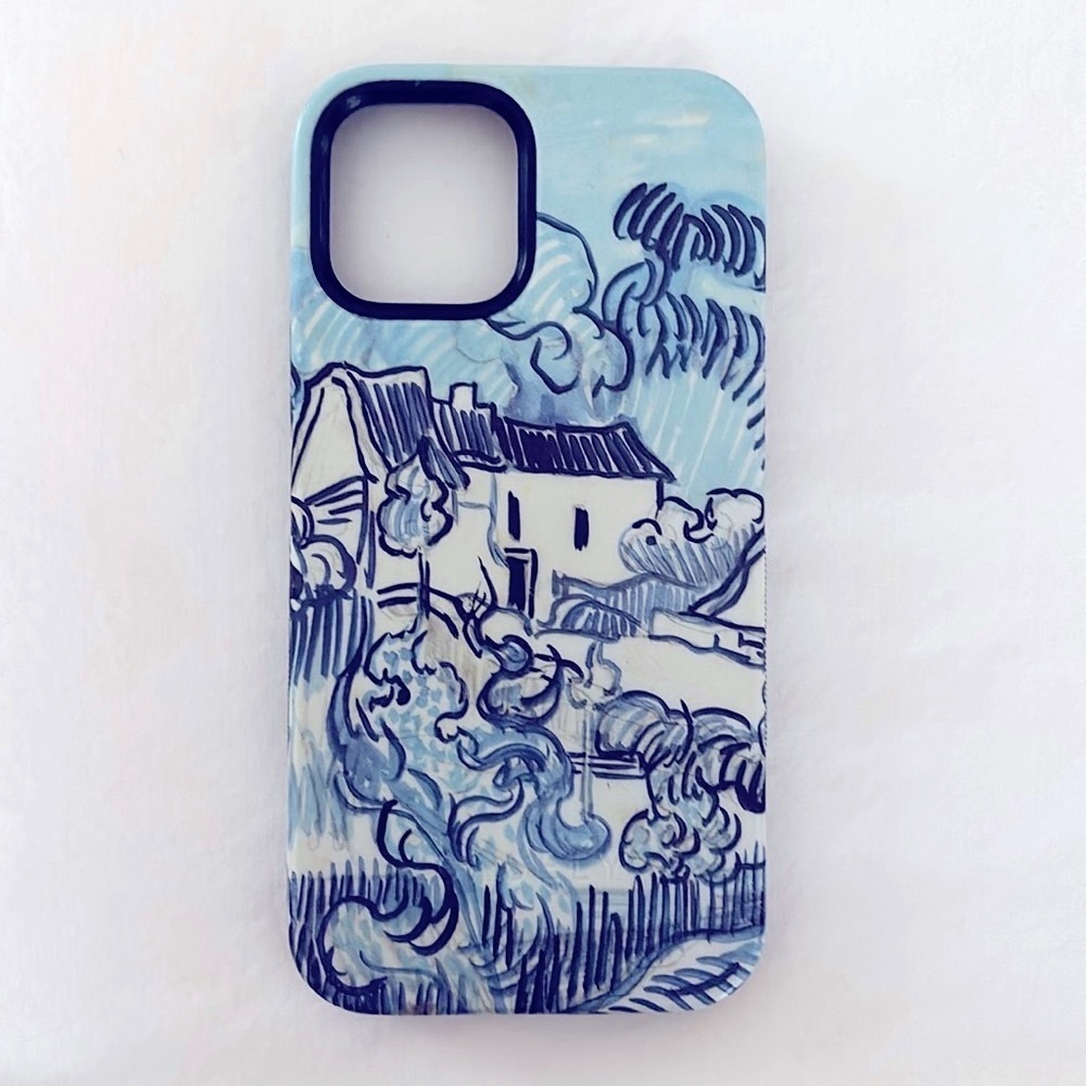 Van Gogh iPhone 12 / 12 Pro case by Casely blue and white